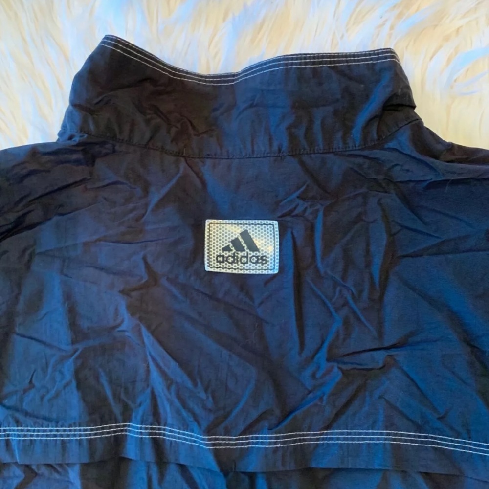 ADIDAS Mens 1/2 Zip Nylon Lightweight Jacket - Picture 3 of 4